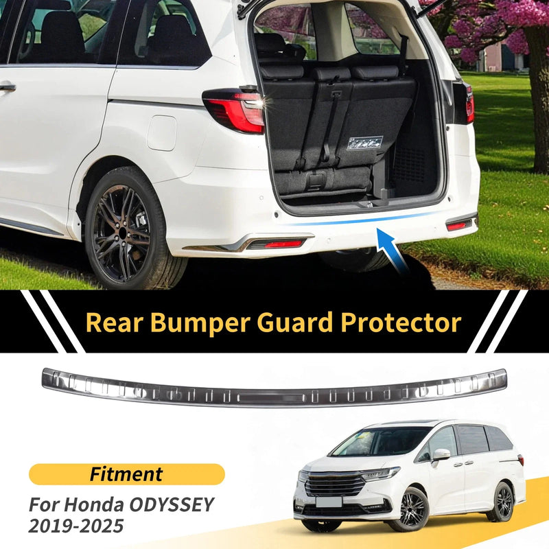 Honda Odyssey 2019-2025 Silver Tone 1 x Piece Rear Bumper Topper