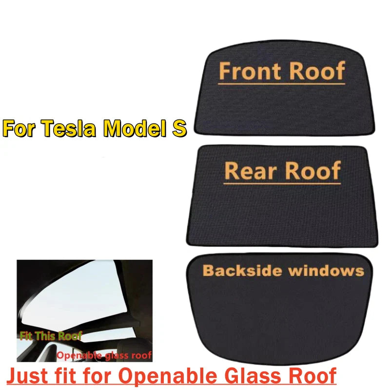 Tesla Model S Glass Roof Sunshade / Window Shade / Sunroof Net