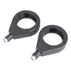 Harley Black 41mm ABS Turn Signal Indicator Fork Clamp Mount Bracket