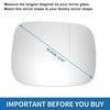 Volvo XC70 XC90 Heated Right Side Mirror Glass (2007-2014)