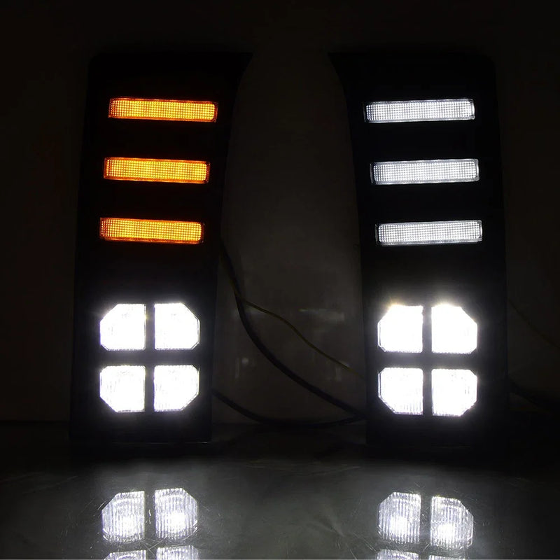 Toyota Tundra White LED 4-Eye DRL w Turn Signals (2022–2023)