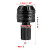 1 Pair 18mm Motorcycle Handlebar End Caps Plug Bar End Aluminum Alloy Black
