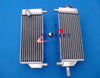 Honda CR250 CR250R Aluminum Radiator + BLACK Hoses (1992-1996)