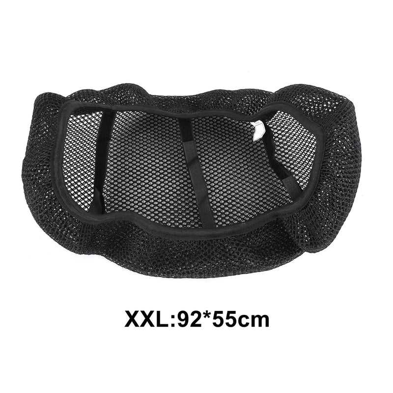 Motorcycle Scooter Heat Resistant Mesh Seat Cover Universal Black XXL