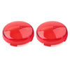 Harley Touring Softail Dyna Red ABS Turn Signal Lens Light Covers