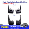 Splash Guard Mud Flap Rubber Set 4 Fits Isuzu D-Max V-Cross 2WD UTE 2011-19 D05