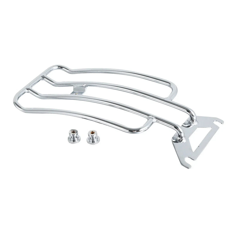 Harley Touring Road King Chrome Solo Seat Luggage Rack (1998-2022)