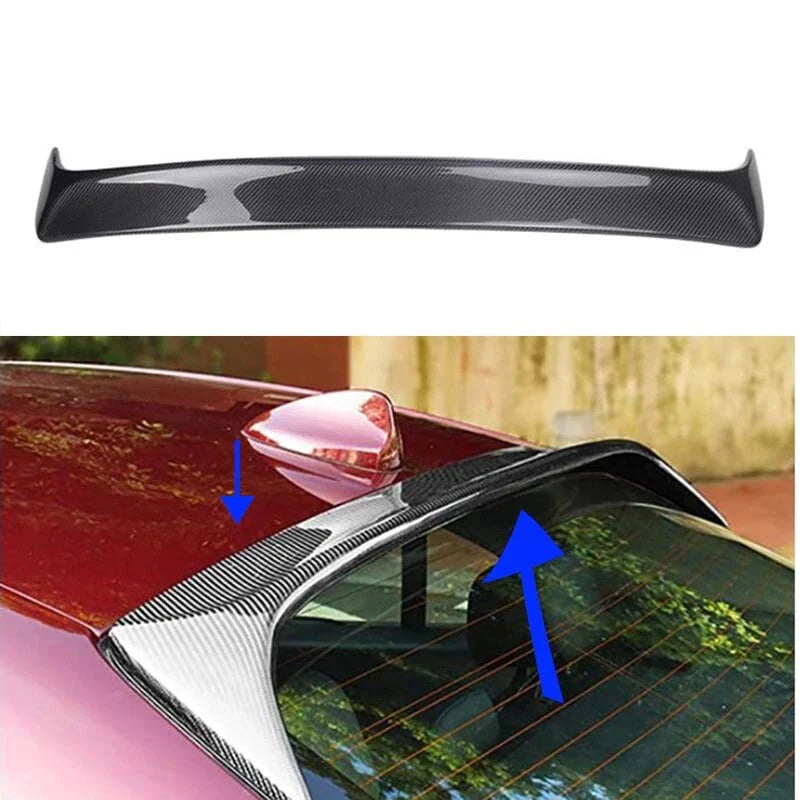 Alfa Romeo Giulia 2017-2022 Carbon Fiber Rear Roof Spoiler Wing Window Visor