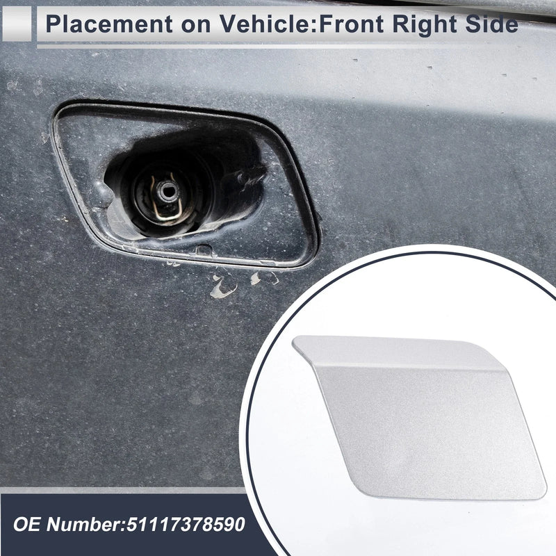 BMW X5 Front Right Side Bumper Headlight Washer Nozzle Cover Cap