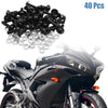 40pcs M6 Hex Socket Head Motorbike Bolts Nuts Universal