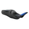 Harley Electra Glide Black Blue Driver Passenger Seat (1997-2007)