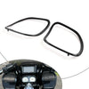 Harley Road Glide FLTRX FLTRXS Glossy Black Front Speaker Trim Covers (15-23)