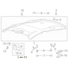 Lincoln Ford Fusion Dune Tan Sun Visor Cap Clip (2013-2020)