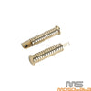 Harley Sportster XL883L XL883R XL883 Forty-Eight Brass Foot Pegs (2004-2023)