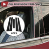 Nissan Maxima 6 Pcs Black Door Pillar Window Trim (2004-2008)