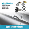 Mazda B2200 (1986-1993) - Silver Tone Black 1 Set Door Lock Cylinder