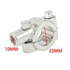 7/8" 10mm Silver Motorcycle Handle Bar Mirror Mount Holder Clamp