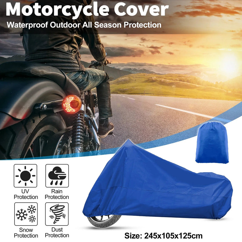 XL Motorcycle Cover Universal Scooter Waterproof Blue