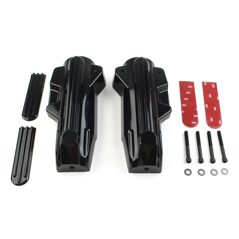 Harley Electra Street Road Upper Fork Slider Accents & Lower Fork Covers (14-22)