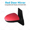 Mazda 2 Left Side Red Door Mirror (2007-2014)