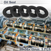 Oil Seal 28x56x10mm Rotary Shaft Seal TC Seal Ring Nitrile Rubber 5 Pcs