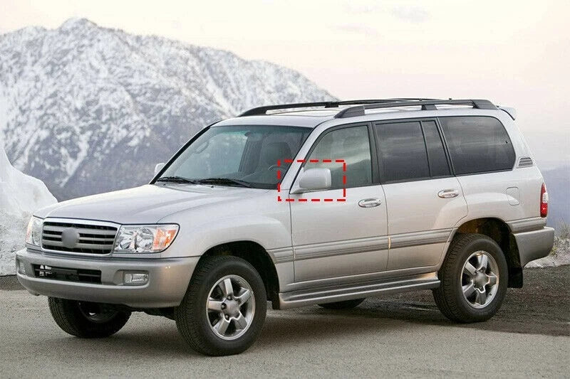 Toyota Land Cruiser 1998-2007 Chrome Rearview Mirror Lid Cover Trim