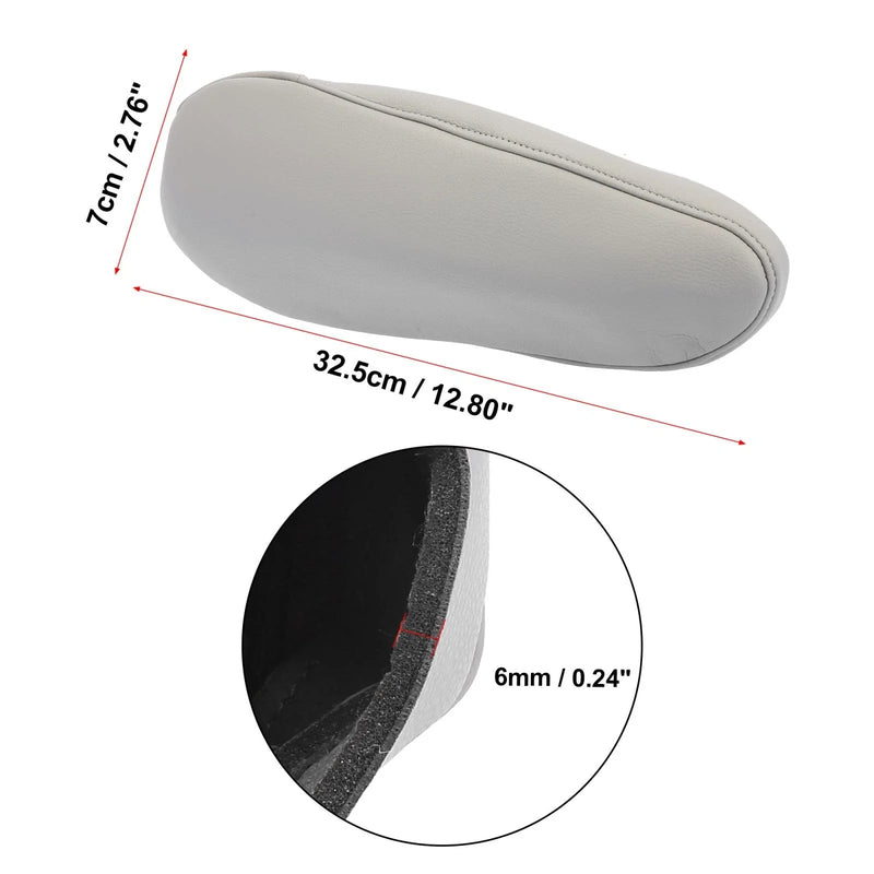 Toyota Sienna Gray Microfiber Leather Car Seat Armrest Cover (2011-2018)