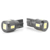 Car - Black Shell 2 x LED Wedge Light Bulb T10 5630 6 SMD (2010-2023)