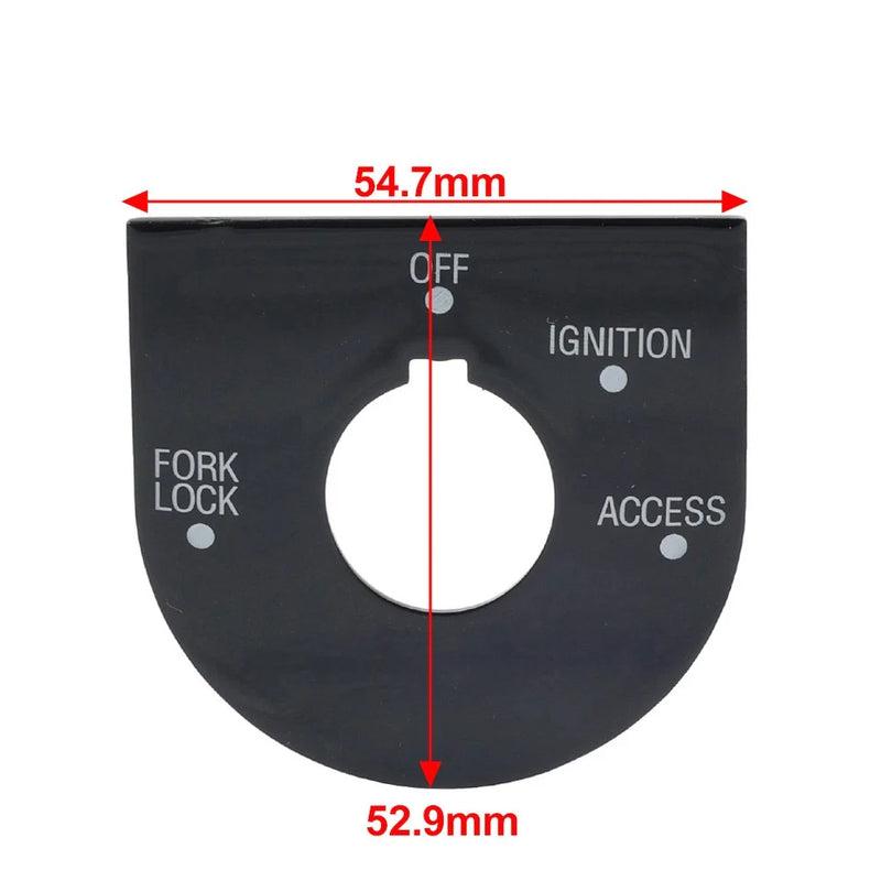 Harley Road Glide FLTRU Ignition Switch Panel Trim Gloss Black (98-13)