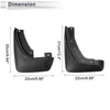 Volvo S80 Mud Flaps Splash Guards 1 x Set (2007-2015)