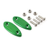 Kawasaki ZX6R Green Motorcycle Mirror Block Off Base Plates (2009-2012)