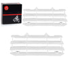 Kawasaki KX125 / KX250 1997-2004 White Radiator Louvers Guards