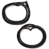 Door Rubber Weatherstrip FL+FR Fits Mitsubishi Lancer E-CAR CB2 4D Sedan 1992-96