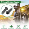 Motorcycle 7/8" 22mm Hand Grips TPU Dark Gray