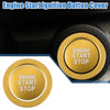 Lexus IS ES RX GS NX - Aluminum Gold Tone Ignition Button Sticker