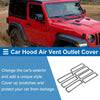 Jeep Gladiator JT Hood Air Outlet Vent Cover Trim  Pcs (2020-2023)