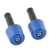 Universal Motorcycle 1in Blue Handlebar Hand Grips & End Caps (All Years)