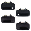 4x Outer Door Handle Black Fits Isuzu TFR 4 Door Holden Rodeo UTE Truck 1989-02
