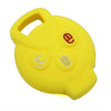 SMART Fortwo Yellow 3BTN Silicone Remote Key Cover Bag fit