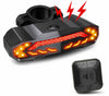 LED USB Bike Tail Light w/ Turn Signals & Anti-Theft Alarm IP54 Waterproof