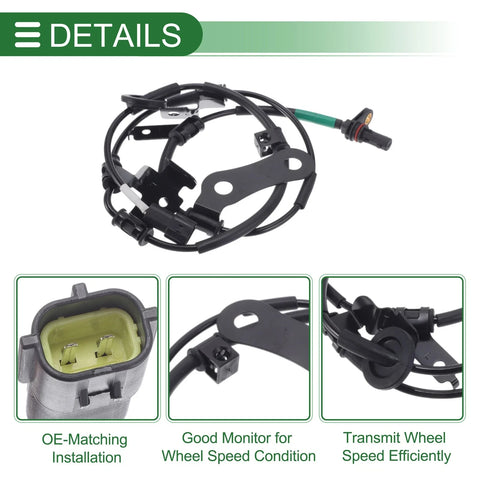 Kia Sportage 4WD Left Rear ABS Wheel Speed Sensor (2011-2016)