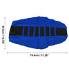 Universal Dirt Bike Motorcycle Soft Seat Cover Anti Slip Blue Black