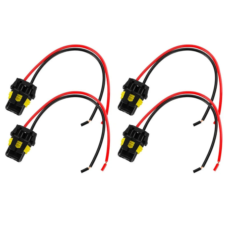 Audi A6 Headlight Bulb Plug 2 x Wire Pigtail Connector (2005-2011)