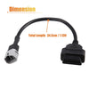 Suzuki 6 Pin to OBDII Diagnostic Cable Cord 34.5cm 1.13ft