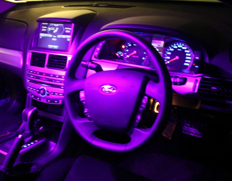 Ford AU BA BF Fairmont Fairlane Blue LED Interior Light Conversion Kit (2002-2008)