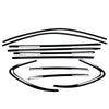 Porsche Macan Gloss Black Window Strip Seal Belt Trims (2014-2025)