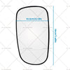 Saab 9-5, 9-3 Heated Left Mirror Glass (1998-2012)