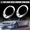 Ford (DS7Z17E811AA) Chrome Silver Tone Fog Light Bezel (2013-2014)
