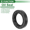 Oil Seal 35x55x10mm Black 5 Pcs Seal Ring Rotary Shaft NBR Rubber