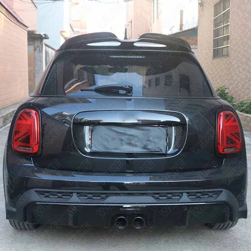 Mini Cooper F55 F56 S JCW Real Carbon Fiber Add-on Rear Roof Spoiler Wings